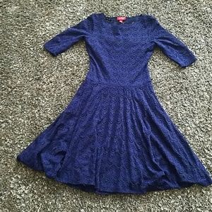 Blue lace dress sz 4